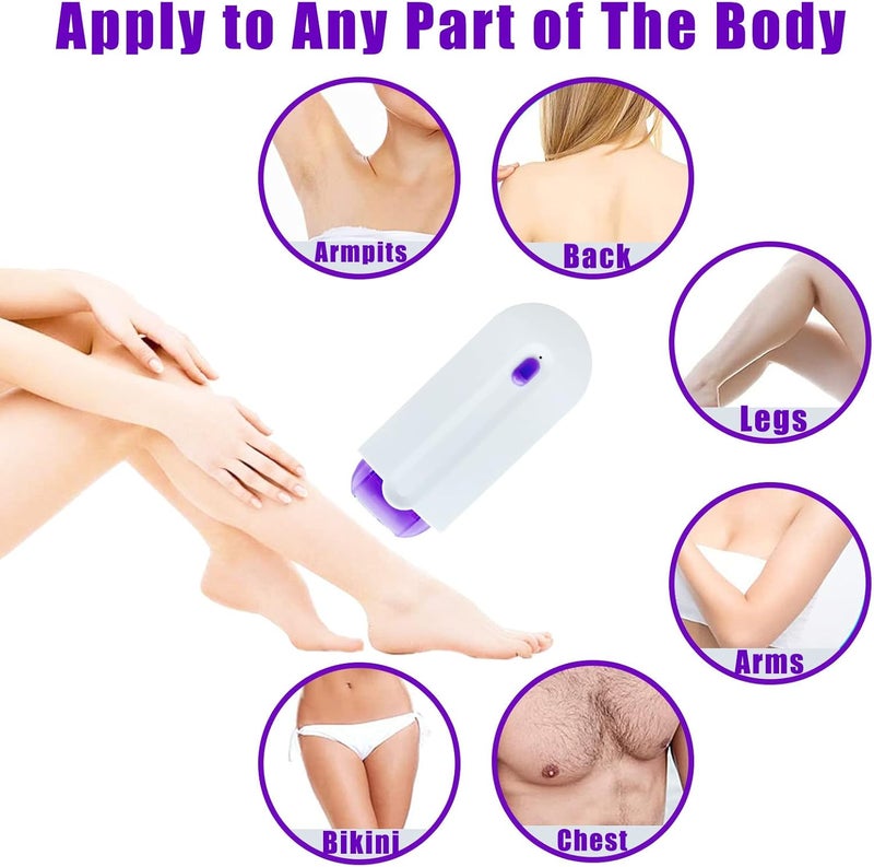 GNDROO Valentines Day Gifts for Her Focusing Silky Smooth Hair Eraser, Portable Painless Hair Removal Tool, Rechargeable Epilator Smooth Touch Hair Remover, Applicable to Any Part of The Body Gift for Women - Image 4